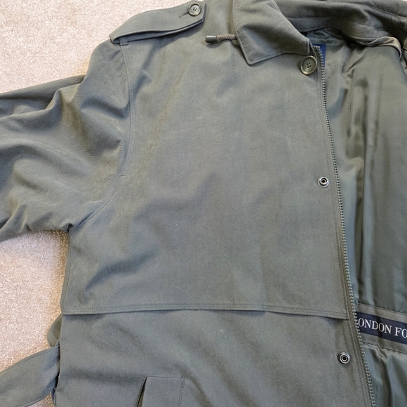 Classic London Fog trench coat with warm lining